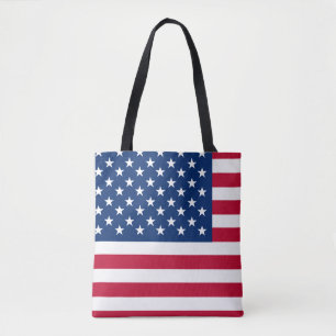 USA American Flag Stars and Stripes Tote Bag