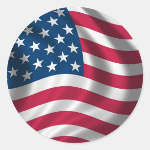 USA American flag stickers