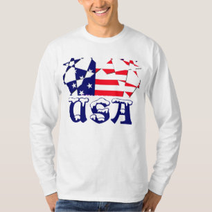 USA American Flag Stylish Fashion Long Sleeve T T-Shirt