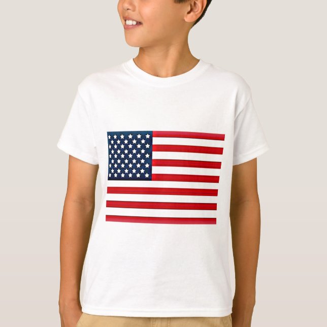 USA American Flag T-Shirt (Front)