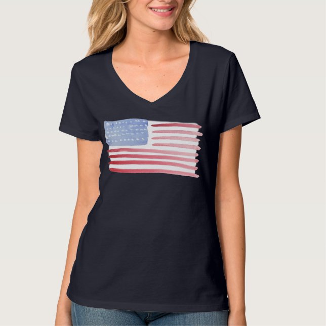 USA American Flag T-Shirt (Front)