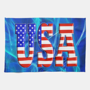 USA AMERICAN FLAG TEA TOWEL