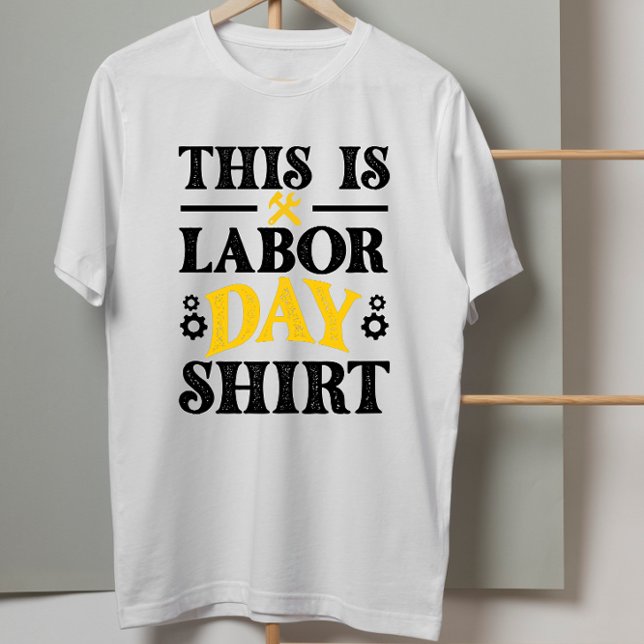 USA American Flag This is My Labour Day  T-Shirt (Creator Uploaded)