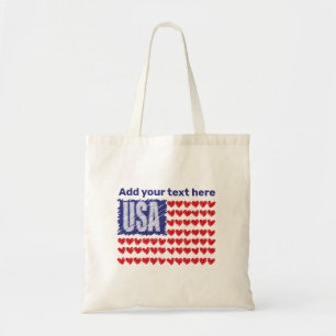 USA American Flag Tote Bag