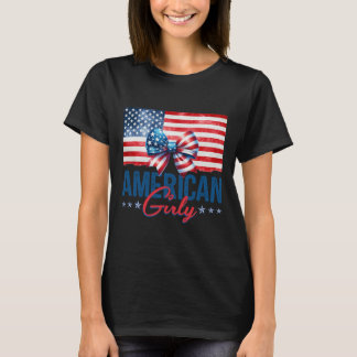 Usa American Flag Vintage Soccer 4th Of July Patri T-Shirt