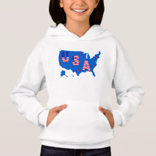 USA American Patriotic Map/ Flag Stars and Stripes