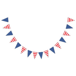 USA American Stars and Stripes. Bunting