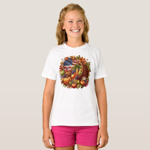 USA/American/Thanksgiving turkey wreath T-Shirt