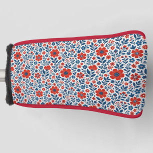 USA/American themed floral pattern Golf Head Cover