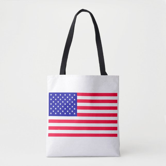 USA American US Flag Shoulder Tote Bags (Front)