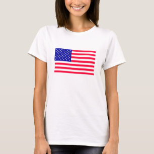USA American US Flag Womens Tshirts Clothing