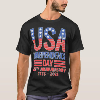 Usa - Americas 250Th Anniversary - 4Th Of July T-Shirt