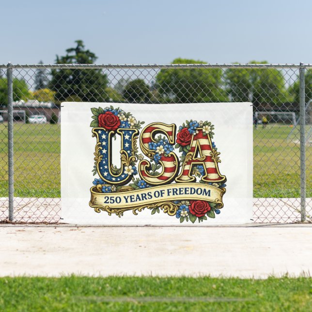 USA America's 250th Anniversary Banner (Insitu)