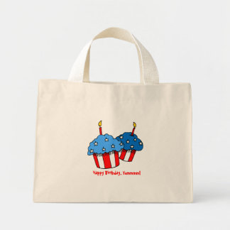 USA-An American Cupcake Birthday Mini Tote Bag