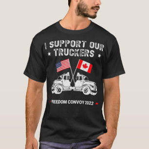 USA and Canada Support Our Truckers Premium T-Shirt