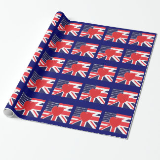USA and UK Love Wrapping Paper
