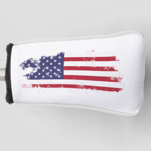 * USA AP16 Golf Patriotic Grunge Flag Putter Cover