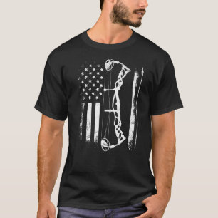 Usa Archery Us Flag Archer Compound Bow 2 T-Shirt