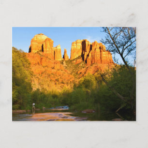 USA, Arizona. Cathedral Rock At Sunset Postcard