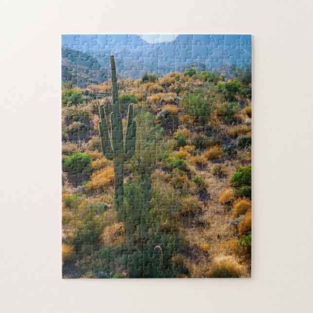 USA, Arizona. Desert View Jigsaw Puzzle (Vertical)