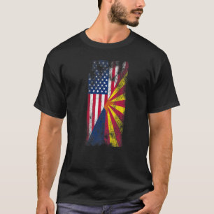 Usa Arizona Flags United States Of America Arizon T-Shirt