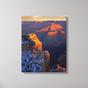 USA, Arizona, Grand Canyon National Park, Winter Canvas Print
