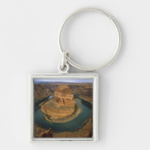 USA, Arizona. Horseshoe Bend showing erosion by Key Ring