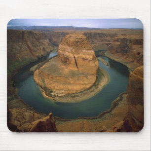 USA, Arizona. Horseshoe Bend showing erosion by Mouse Pad