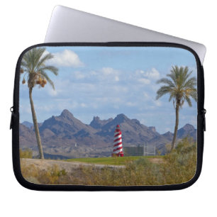 USA, Arizona, Lake Havasu City. Lighthouse next Laptop Sleeve