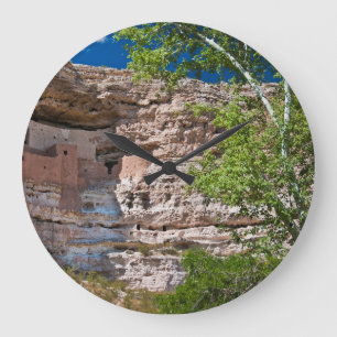 USA, Arizona. Montezuma Castle, The Ruins Large Clock