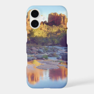USA, Arizona, Sedona. Cathedral Rock reflecting