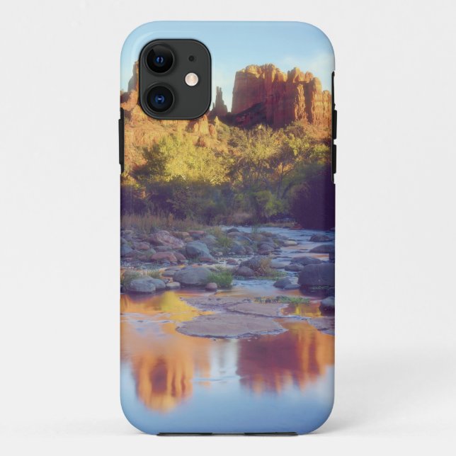 USA, Arizona, Sedona. Cathedral Rock reflecting Case-Mate iPhone Case (Back)