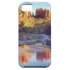 USA, Arizona, Sedona. Cathedral Rock reflecting
