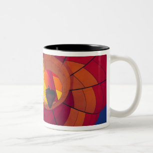 USA, Arizona, Val Vista. A colourful hot-air Two-Tone Coffee Mug
