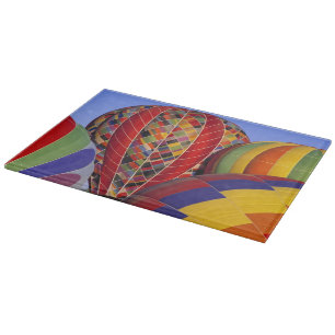 USA, Arizona, Val Vista. Colourful hot-air Cutting Board