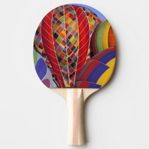 USA, Arizona, Val Vista. Colourful hot-air Ping Pong Paddle