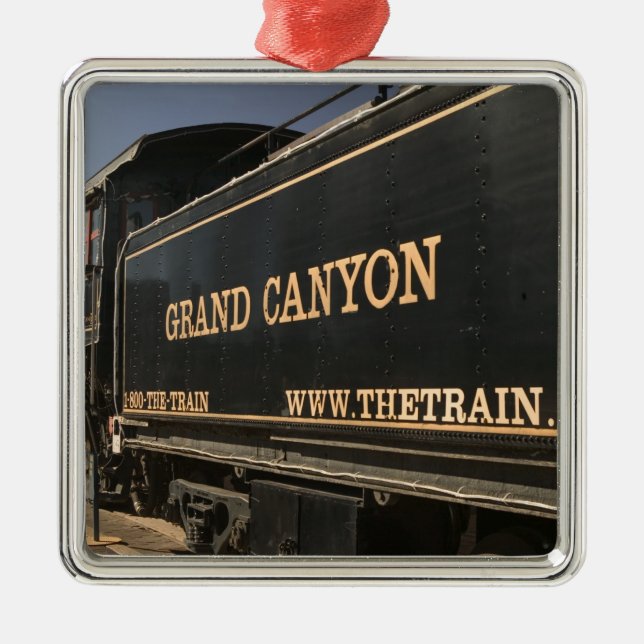 USA, Arizona, Williams: Grand Canyon Railroad Metal Tree Decoration (Front)