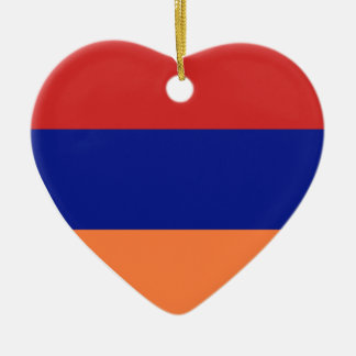 USA & Armenia Flag Heart Ornament