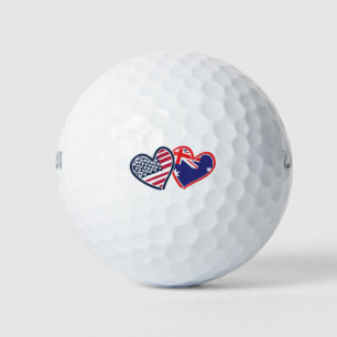 USA Australia Love Golf Balls