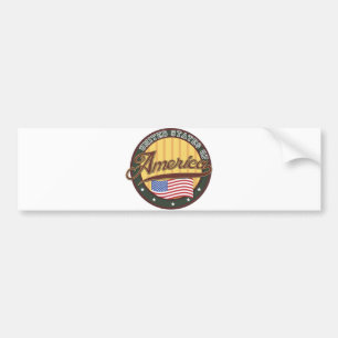 USA Badge Bumper Sticker