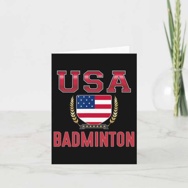 Usa Badminton -  Card (Front)