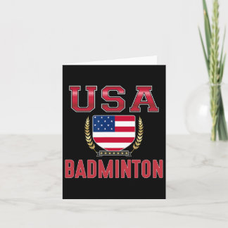 Usa Badminton - Card