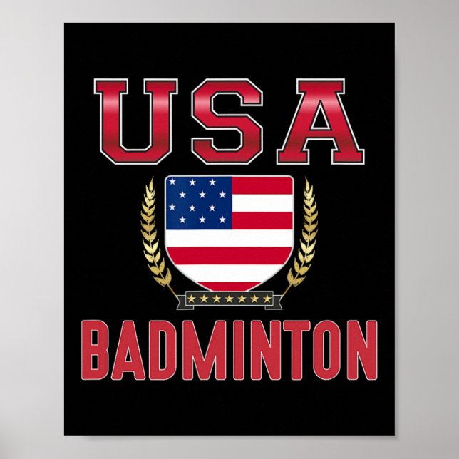 Usa Badminton -  Poster (Front)