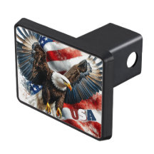 USA Bald Eagle Patriotic Art – Bold American Flag
