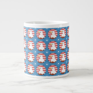 USA bald eagle pattern Large Coffee Mug