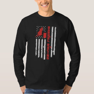 USA Barrel Racer Rodeo American Flag Barrel Racing T-Shirt
