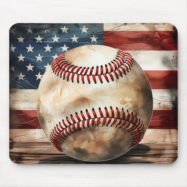 USA Baseball Mouse Pad (Front)