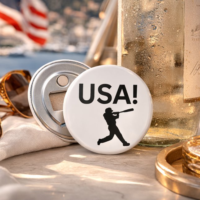 USA baseball player using dot as a ball Bottle Opener (Creator Uploaded)