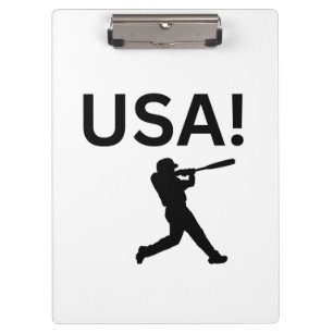 USA baseball player using dot as a ball Clipboard
