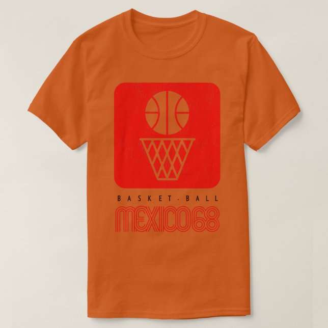 USA Basketball Mexico 1968 T-Shirt (Design Front)